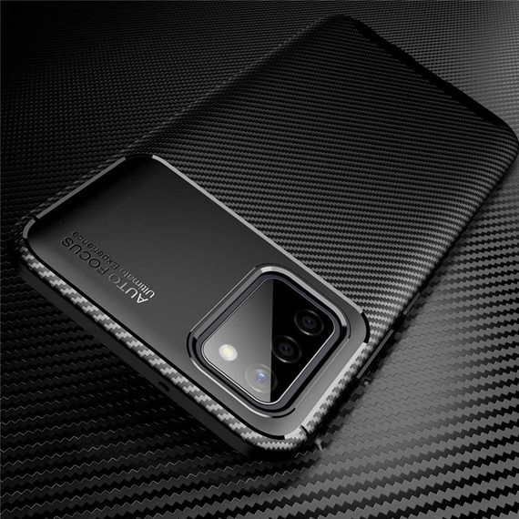CaseUp Samsung Galaxy A02s Kılıf Fiber Design Kahverengi 3